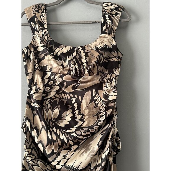 Shiny Black Stretch Satin Ruched Dress Size 6 Fairycore Prom Graduation Party Gl - Picture 8 of 9